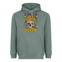 Sage skull mardi gras queen Heavyweight Hoodie - FaDigitalArtStudio