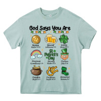 Arona god says you are st patrick's day Heavy Core Tee - MaliasSmallBusiness