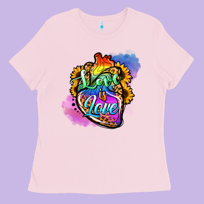 Love Is Love Pride Ladies Tee Designed By Jasminsmagicworld