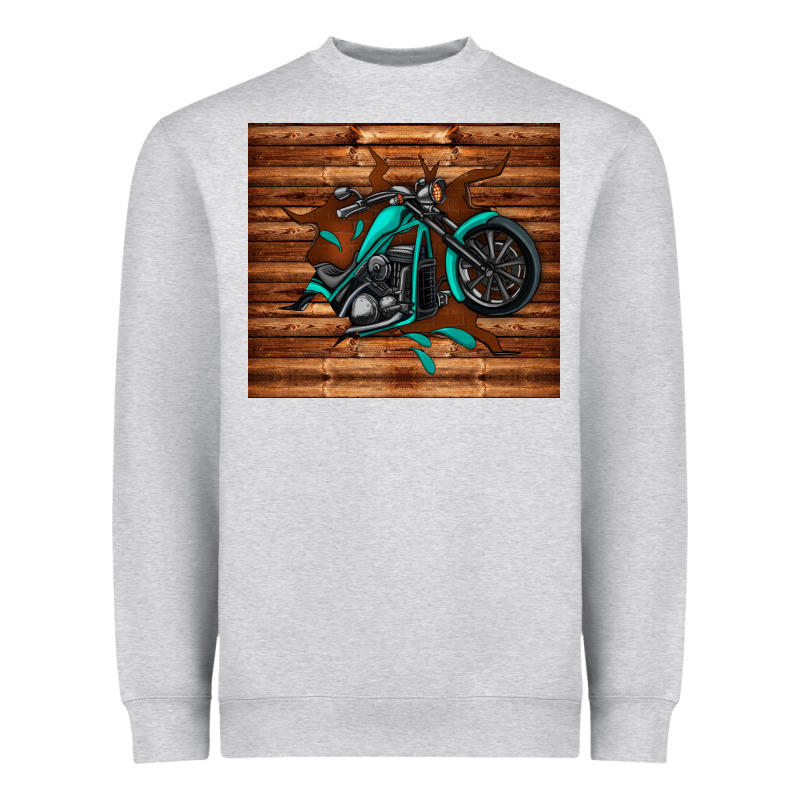 Woodgrain Motorcycle Heavyweight Sweatshirt by TumblerDesignByShophia | Teevron