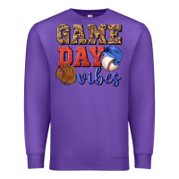 Purple game day vibes Premium Sweatshirt - BundleAndBundleShop