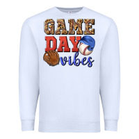 White game day vibes Premium Sweatshirt - BundleAndBundleShop