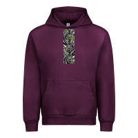Mauve Wine zebra Urban Hoodie - LillyAllenDesigns