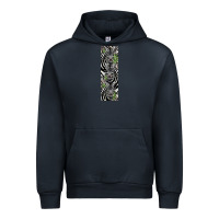 Navy zebra Urban Hoodie - LillyAllenDesigns