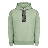 Pigment Oil Green zebra Urban Hoodie - LillyAllenDesigns