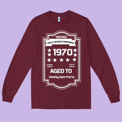 Vintage Quality Without Compromise 1970 Long Sleeve Tee Designed By Bettercallsaul