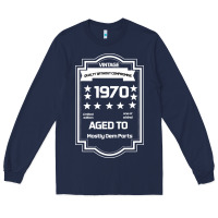 Navy vintage quality without compromise 1970 Long Sleeve Tee - Bettercallsaul
