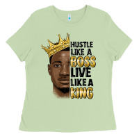 Matcha hustle like a boss live like a king malia Ladies Tee - MaliasSmallBusiness
