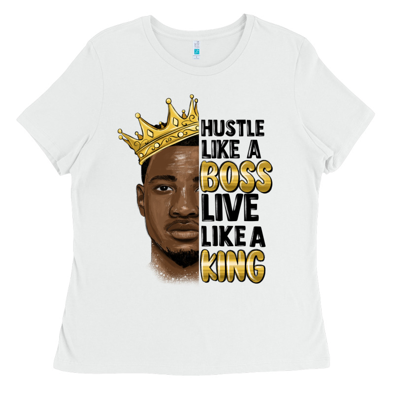 Hustle Like A Boss Live Like A King Malia Ladies Tee by MaliasSmallBusiness | Teevron