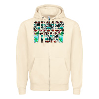 Sandshell Summer Time Cowhide Serape Zipper Hoodie - CowCowDesign