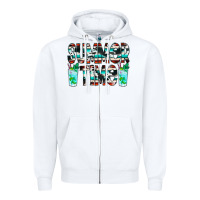 White Summer Time Cowhide Serape Zipper Hoodie - CowCowDesign
