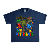 Navy embrace differences Urban Heavy Tee - Artiststas