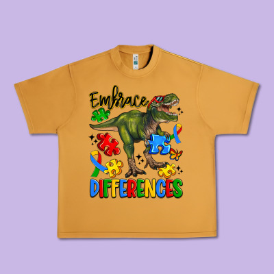 Embrace Differences Urban Heavy Tee Designed By Artiststas