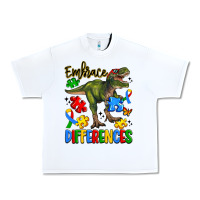 White embrace differences Urban Heavy Tee - Artiststas