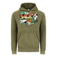 Vintage Olive Massachusetts State Map Vintage Hoodie - RanaPortraitStore