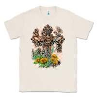Natural Western with Crosses Classic Tee - LillyAllenDesigns