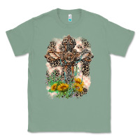 Sage Western with Crosses Classic Tee - LillyAllenDesigns