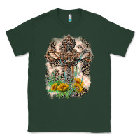 Sports Green Western with Crosses Classic Tee - LillyAllenDesigns