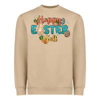 Mushroom Happy Easter y'all Easter Day Heavyweight Sweatshirt - HowdyJamesFarm
