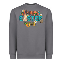 Storm Happy Easter y'all Easter Day Heavyweight Sweatshirt - HowdyJamesFarm