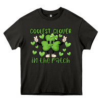 Asphalt coolest clover to pinch Heavy Core Tee - MaliasSmallBusiness