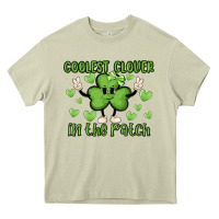 Mossy coolest clover to pinch Heavy Core Tee - MaliasSmallBusiness