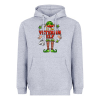 Heather Grey im the veteran elf Heavyweight Hoodie - FaDigitalArtStudio