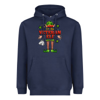 Navy im the veteran elf Heavyweight Hoodie - FaDigitalArtStudio