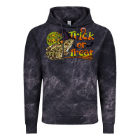 Cloud Black Trick Or Treat With Frog Vintage Hoodie - LillyAllenDesigns