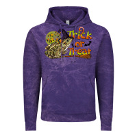 Cloud Purple Trick Or Treat With Frog Vintage Hoodie - LillyAllenDesigns