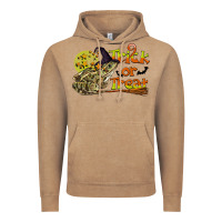Vintage Coffee Trick Or Treat With Frog Vintage Hoodie - LillyAllenDesigns