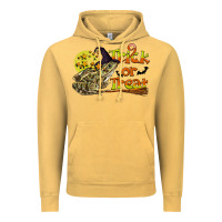 Trick Or Treat With Frog Vintage Hoodie | Teevron