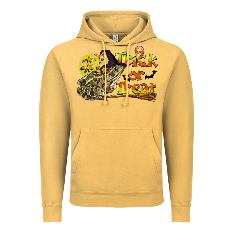 Trick Or Treat With Frog Vintage Hoodie by LillyAllenDesigns | Teevron
