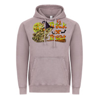 Vintage Zinc Trick Or Treat With Frog Vintage Hoodie - LillyAllenDesigns