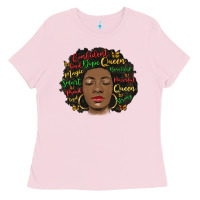 Bubblegum Pink afro diva Ladies Tee - MaliasSmallBusiness