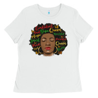 White afro diva Ladies Tee - MaliasSmallBusiness