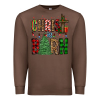 Chestnut christ is born Premium Sweatshirt - FaDigitalArtStudio