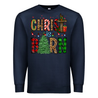 Navy christ is born Premium Sweatshirt - FaDigitalArtStudio