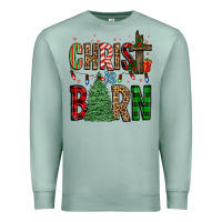 Seafoam christ is born Premium Sweatshirt - FaDigitalArtStudio