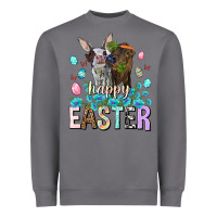 Storm Happy Easter Heifers Easter Day Heavyweight Sweatshirt - HowdyJamesFarm
