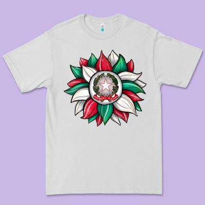 Sunflower İtalian Flag Premium Tee Designed By Jahusdesignshop