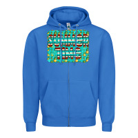 True Royal summer time glitter pineable Zipper Hoodie - CowCowDesign