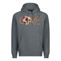 Rock Skull love Valentine's Day Premium Hoodie - FaDigitalArtStudio