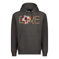 Smoke Skull love Valentine's Day Premium Hoodie - FaDigitalArtStudio