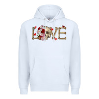 White Skull love Valentine's Day Premium Hoodie - FaDigitalArtStudio