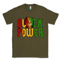 Army Green Juneteenth Lion King Black Power Classic Tee - LillyAllenDesigns
