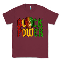 Burgundy Juneteenth Lion King Black Power Classic Tee - LillyAllenDesigns