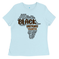 Baby Blue black history month Ladies Tee - MaliasSmallBusiness
