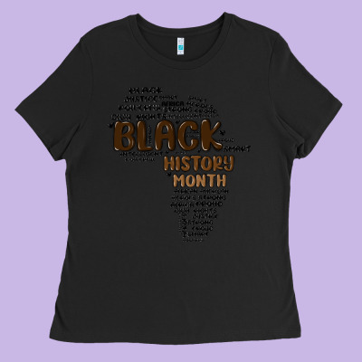 Black History Month Ladies Tee Designed By Maliassmallbusiness