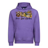 Tulip peace love chicken Urban Hoodie - LillyAllenDesigns
